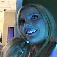 Pic of Christine in episode: Tanning bed